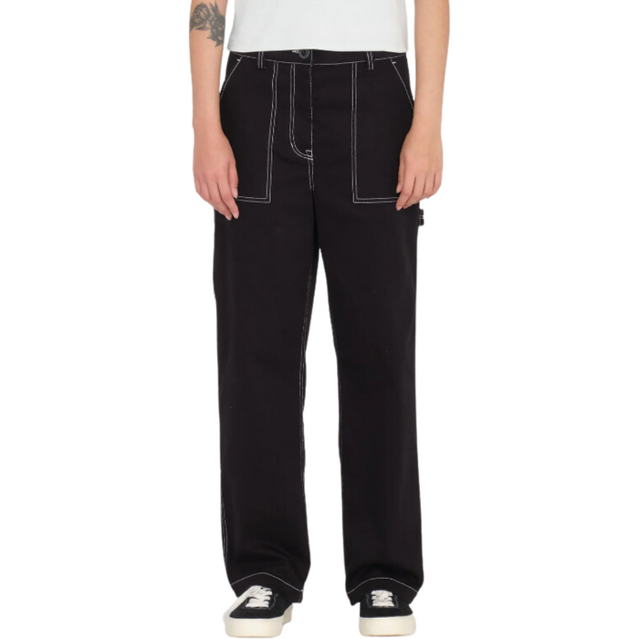 Stone Kraft Pant - Volcom - Black - Straight Fit Pant