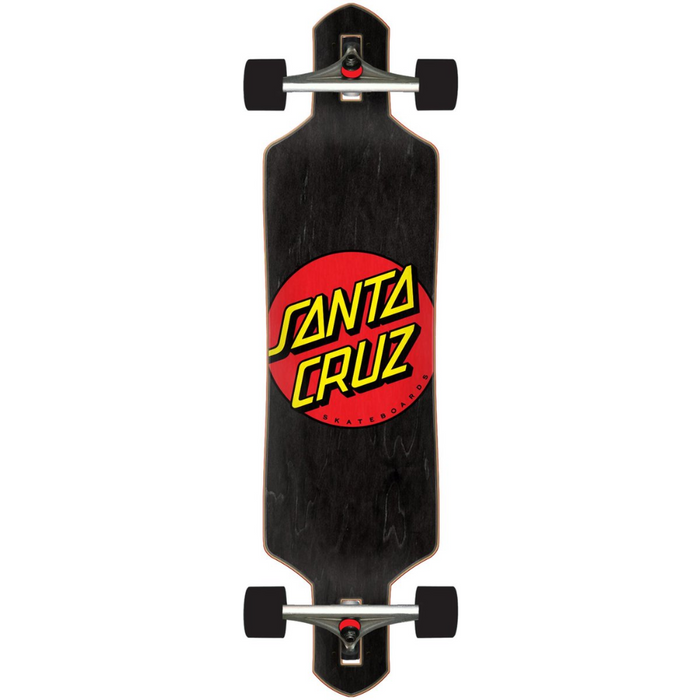 Classic Dot 9.0in x 36in Cruzer Dro - Santa Cruz - Colored - Complete Longboard