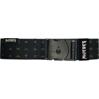 Textile Belt Dadsphelt Elastic Belt | Black Gold Pattern