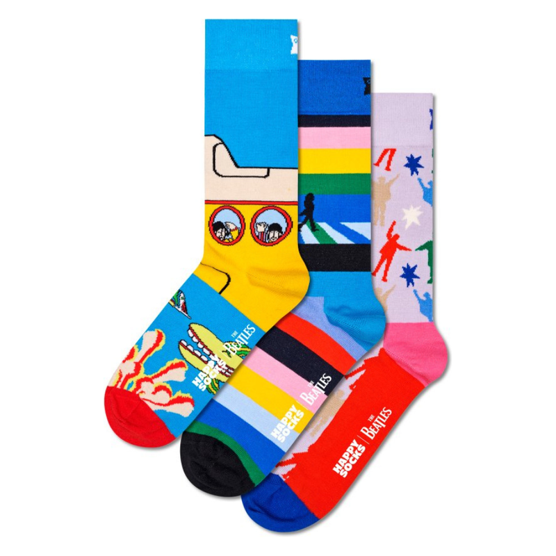 Beatles 3-pack Socks Gift Set