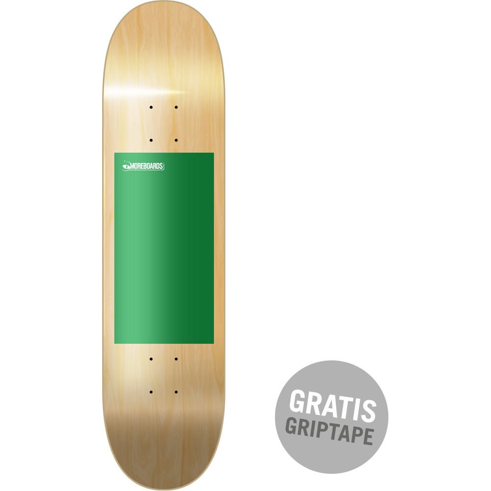 MB Logo Deck 7,75 - Moreboards - green/white -  Skatedeck