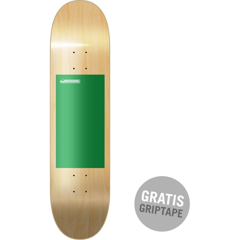 MB Logo Deck 7,75 - Moreboards - green/white -  Skatedeck