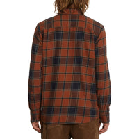 Caden Plaid Longsleeve/HEMD - VOLCOM - MOCHA - Longsleeve/HEMD