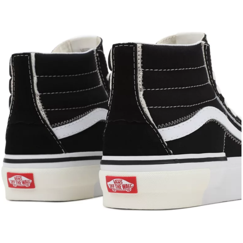 VANS UNISEX SCHUHE - SK8-Hi Reconstruct - BLACK/TRUE WHITE - UNISEX SCHUE 