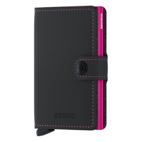 SECRID MINIWALLET -  MATTE BLACK FUCHSIA - WALLET