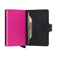 SECRID MINIWALLET -  MATTE BLACK FUCHSIA - WALLET