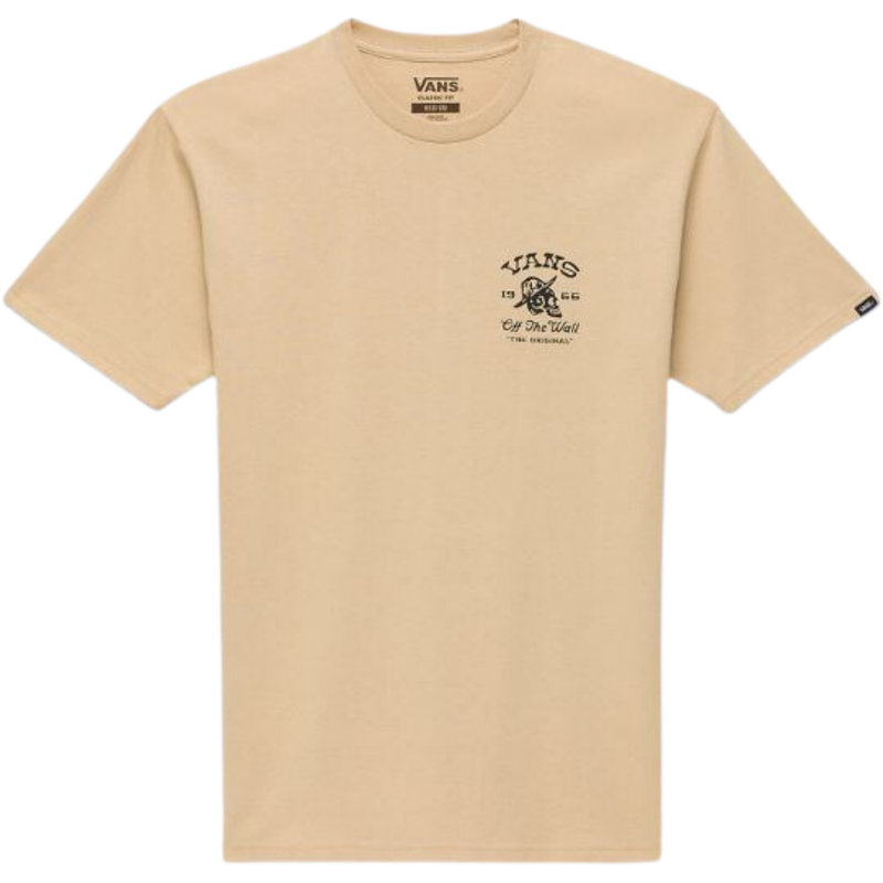 VANS HERREN T-SHIRT ON THE ROAD OVERDYE SS TEE - TAOS TAUPE - HERREN T-SHIRT 