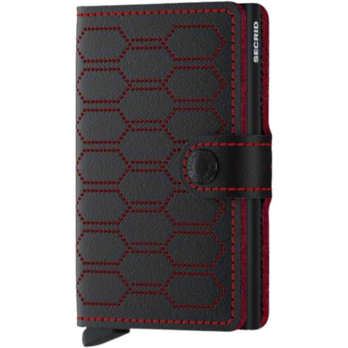 Secrid Miniwallet - Fuel Perforated - black red - Wallet