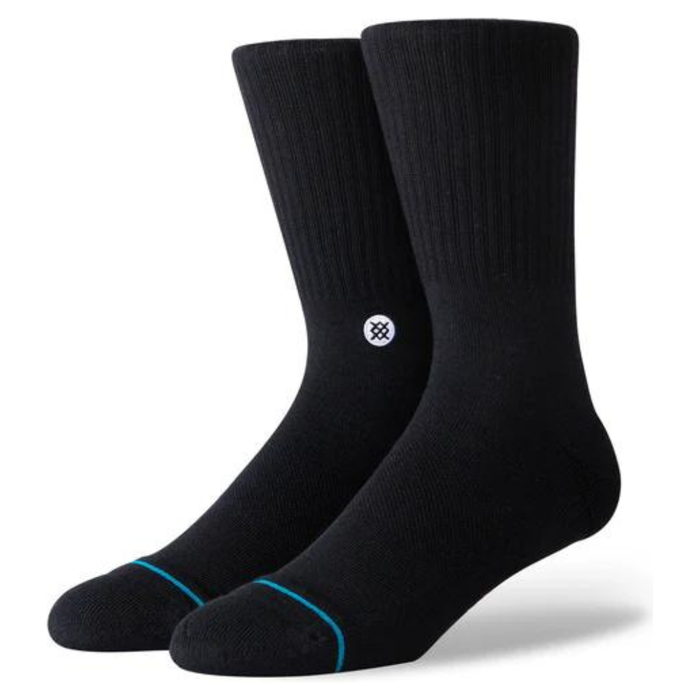 ICON QUARTER - STANCE - BLACK - SOCKEN