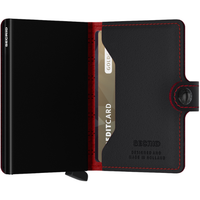 Secrid Miniwallet - Fuel Perforated - black red - Wallet