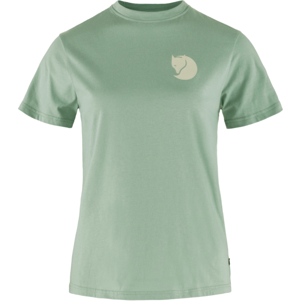 Fox Boxy Logo Tee W -Fjällräven - Misty Green - T-Shirt 