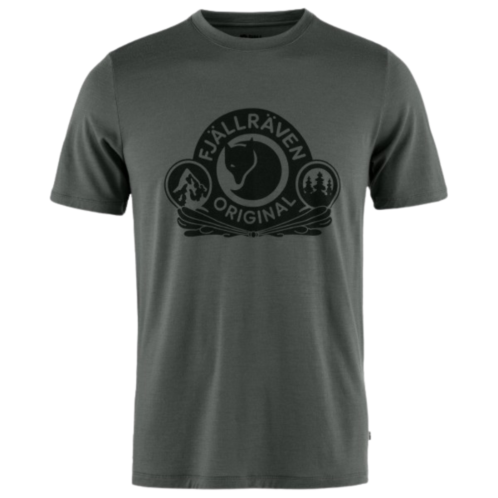 Abisko Wool Classic SS M - Fjällräven - Basalt - T-Shirt 