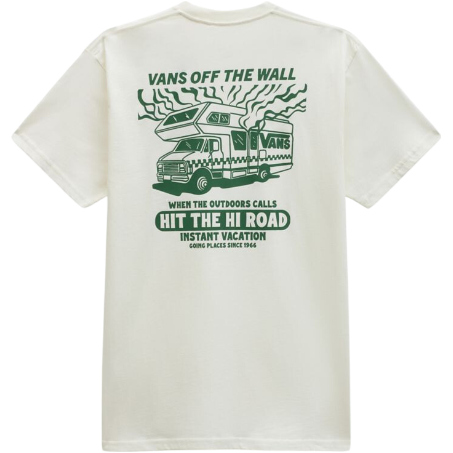 VANS HERREN T-SHIRT - HI ROAD RV SS TEE - MARSHMELLOW- HERREN T-SHIRT 