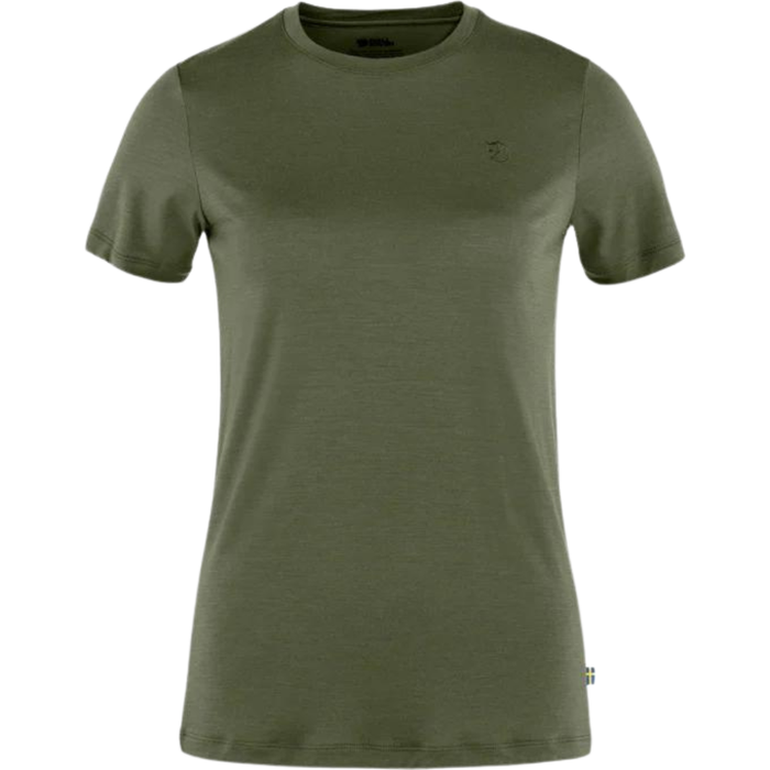 Abisko Wool SS W - Fjällräven - Laurel Green - T-Shirt