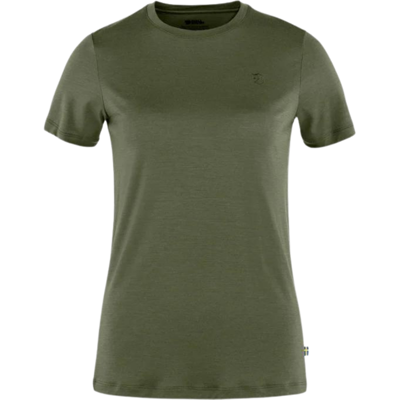 Abisko Wool SS W - Fjällräven - Laurel Green - T-Shirt