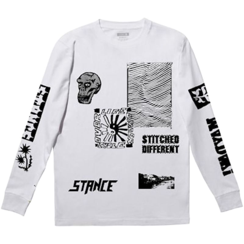 STANCE - META LS - WHITE - T-SHIRT 