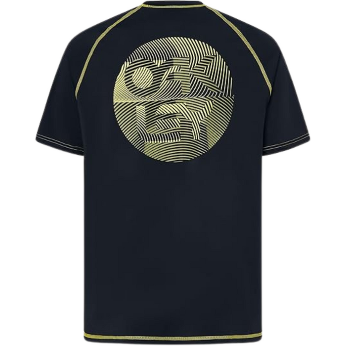 Oakley - FINGERPRINT RASHGUARD - Blackout - T-Shirt 