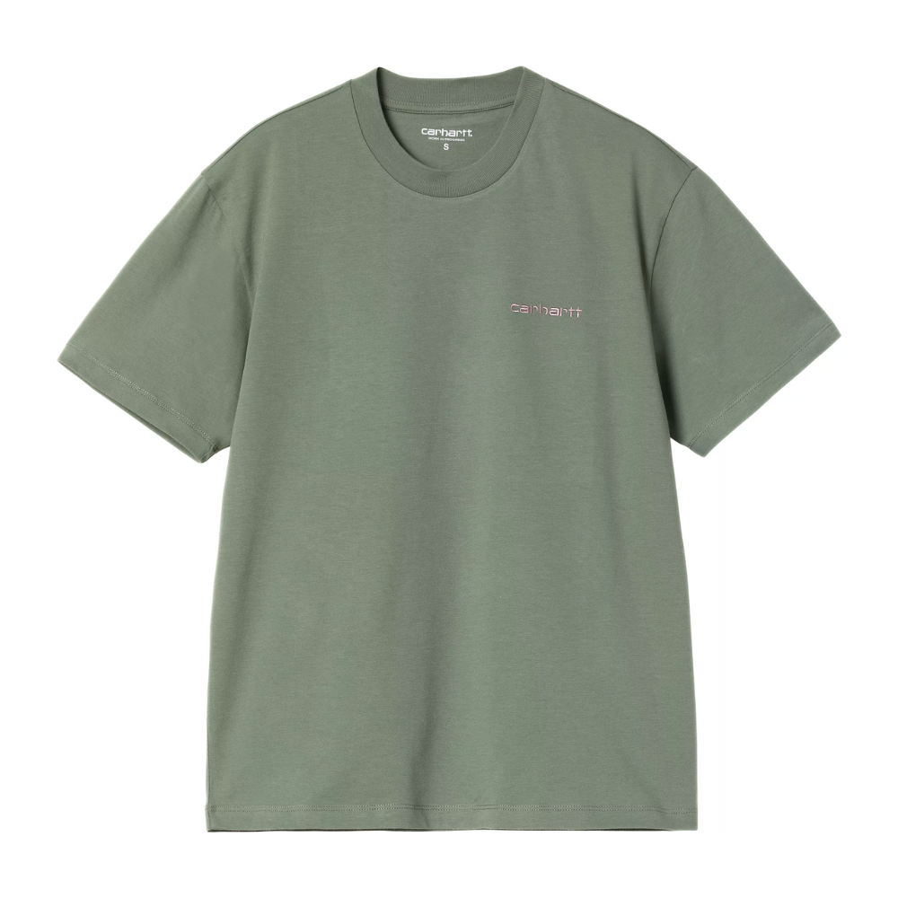 W S/S Script Embroidery T-S