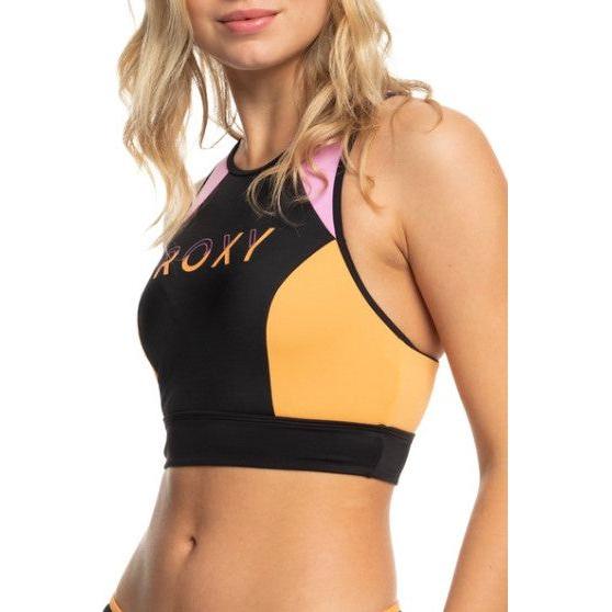 ROXY ACTIVE FULL SUPPORT BRA - Roxy - Anthracite - Bikini Tops