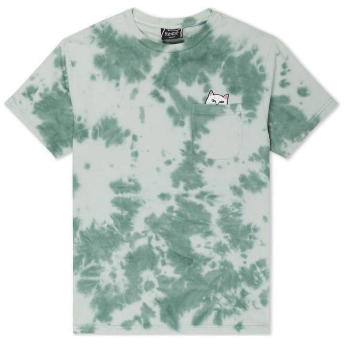 LORD NERMAL POCKET TEE - Rip N Dip - OLIVE GREEN TIE DYE - T-Shirt