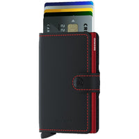 Secrid - miniwallet - Matte Black & Red- Geldtaschen