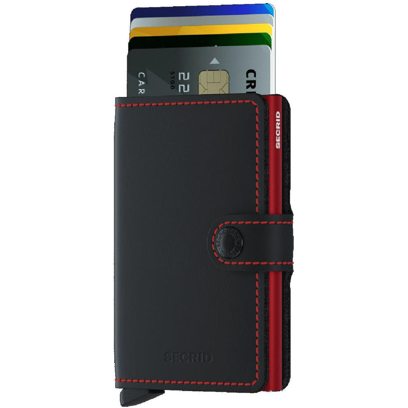 Secrid - miniwallet - Matte Black & Red- Geldtaschen