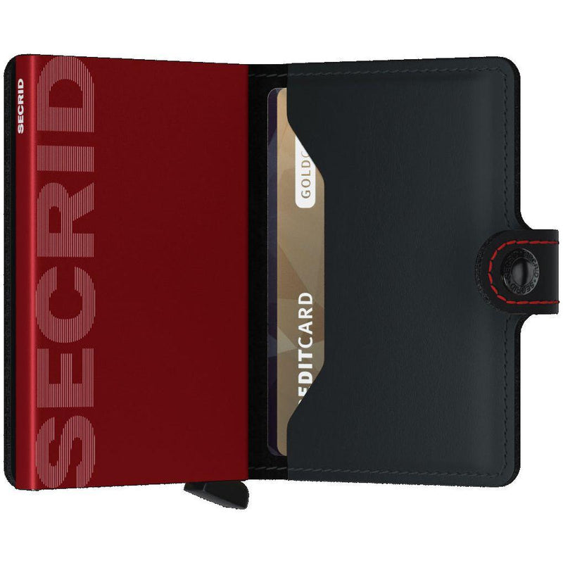 Secrid - miniwallet - Matte Black & Red- Geldtaschen