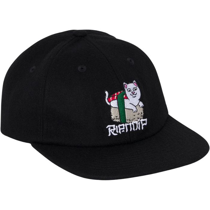 Sushi Nerm Wool Strapback - Rip N Dip - BLACK - Snapback Cap