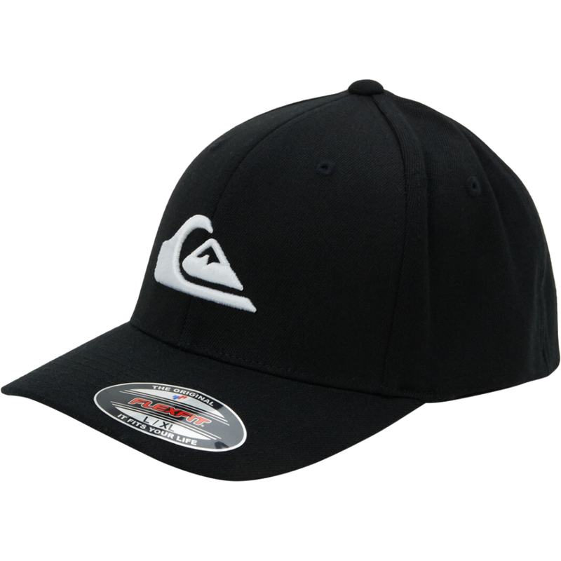 Mountain and Wa HDWR - Quiksilver - BLACK/WHITE -  Flexfit Cap