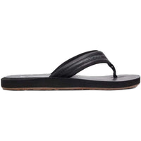 CARVER NUBUCK - Quiksilver - solid black - Flip Flop