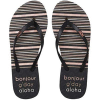 VIVA STAMP II - Roxy - BLACK - Flip Flop