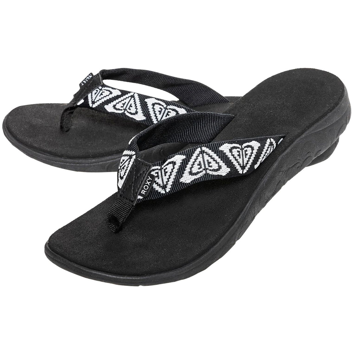 LIZZIE WEB - Roxy - Black/White - Flip Flops