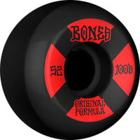 Bones - 100's - V5 Sidecut #4 - Black-Red - SB Rollen-Wheels