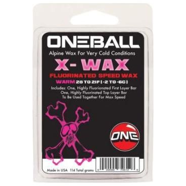 X-wax Warm 32-26F, 110g w/ graphite - One Ball Jay - no colour - Wax