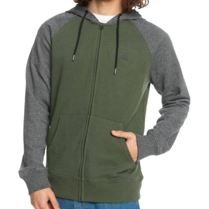 ESSENTIALS ZIP RAGLAN - Quiksilver - Thymian - Hoodie mit Reißverschluss