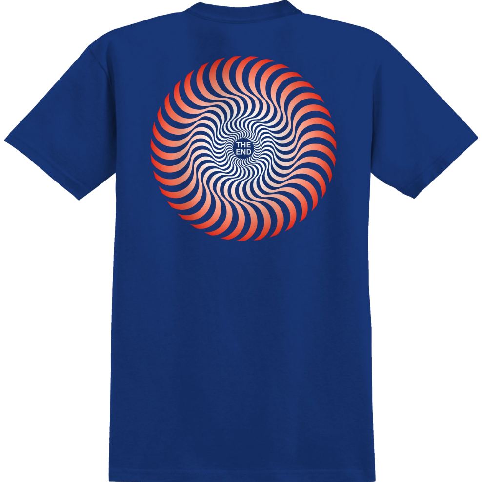 Classic Swirl Fade Tee - Spitfire - Royal Red White