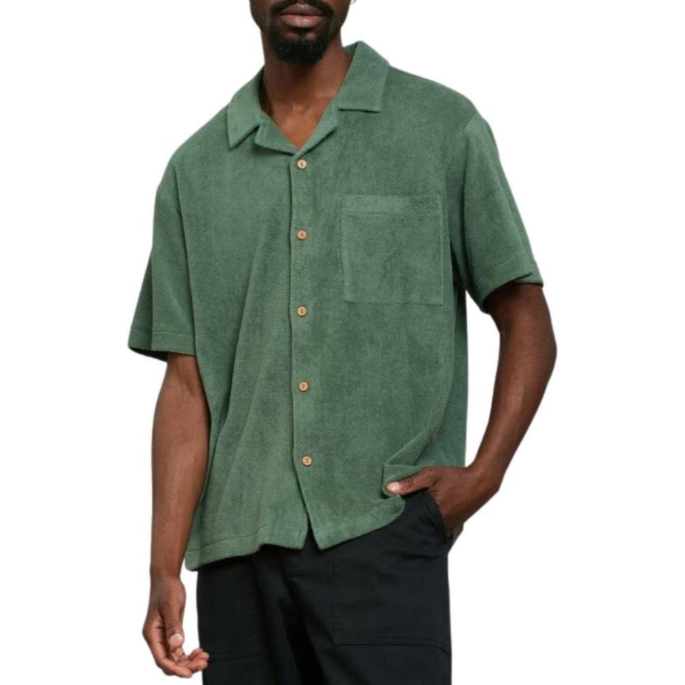 Terry Shirt Marstrand - Dedicated - Duck Green - Kurzarmhemd