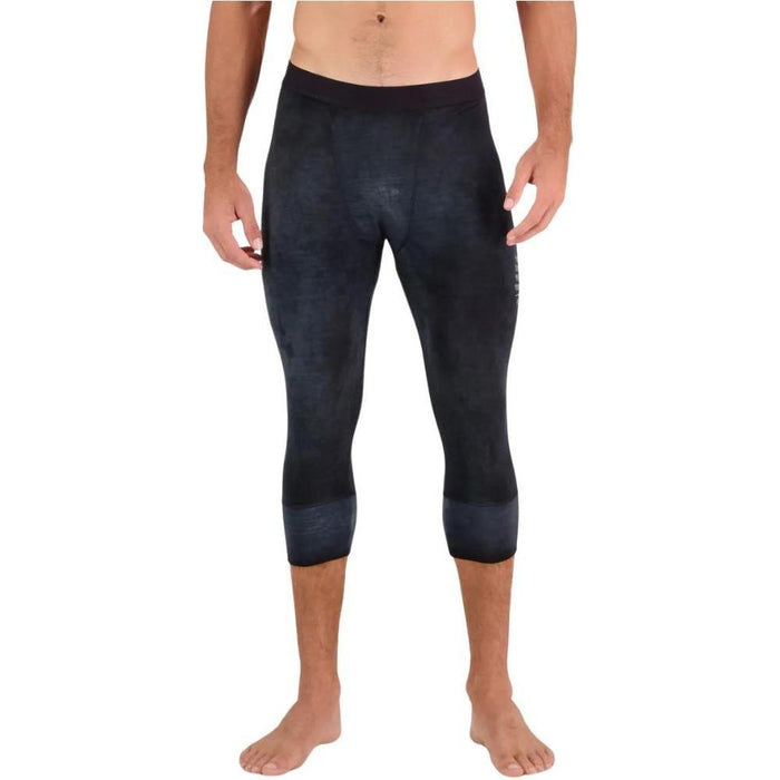 Cascade Merino Flex 200 3/4 Legging - Mons Royale - Black Acid Wash 