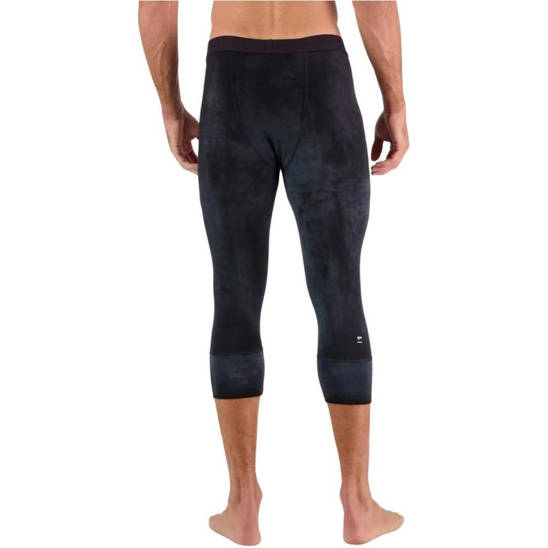 Cascade Merino Flex 200 3/4 Legging - Mons Royale - Black Acid Wash 