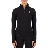 Cascade Merino Flex 200 1/4 Zip - Mons Royale - Black 