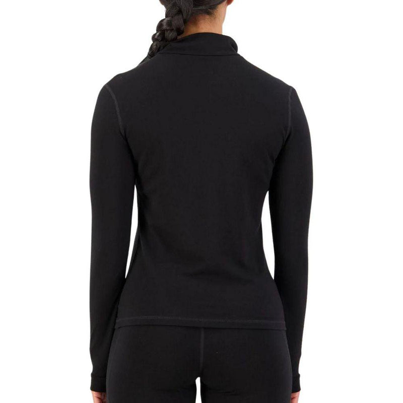 Cascade Merino Flex 200 1/4 Zip - Mons Royale - Black 