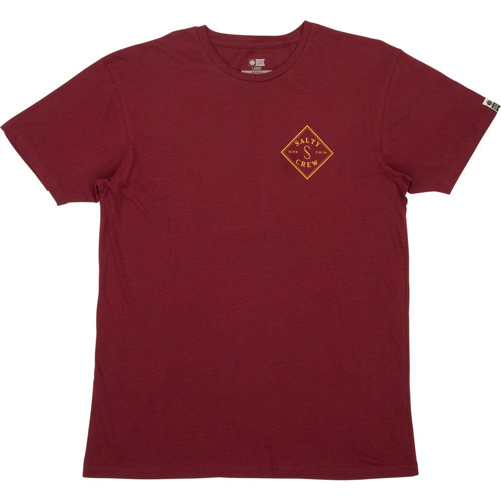 Tippet S/S T-Shirt - Salty Crew - BURGUNDY - T-Shirt