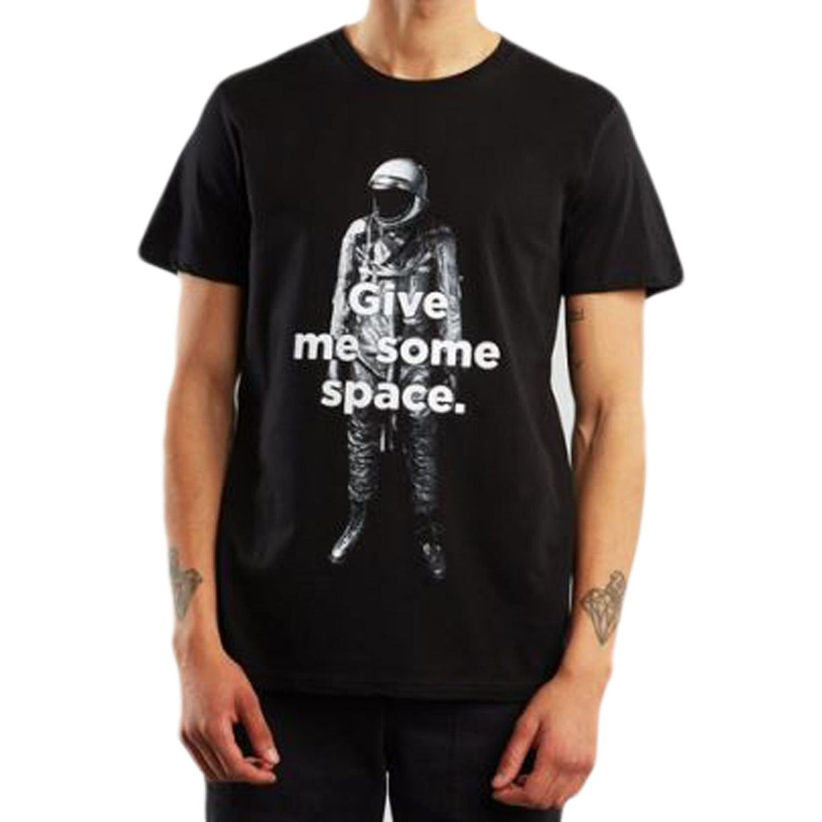 Dedicated - Stockholm Give Me Some Space - Black - Streetwear - Shirts & Tops - Shirts und Tops - T-Shirt