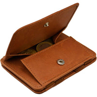 Magic Coin Wallet RFID - Hunterson - Cognac - Tech Wallet