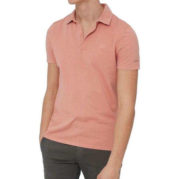 Theo Single Jersey polo man - Ecoalf - PAPAYA - Polo Kurzarm