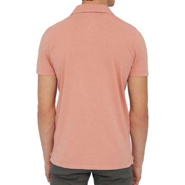 Theo Single Jersey polo man - Ecoalf - PAPAYA - Polo Kurzarm