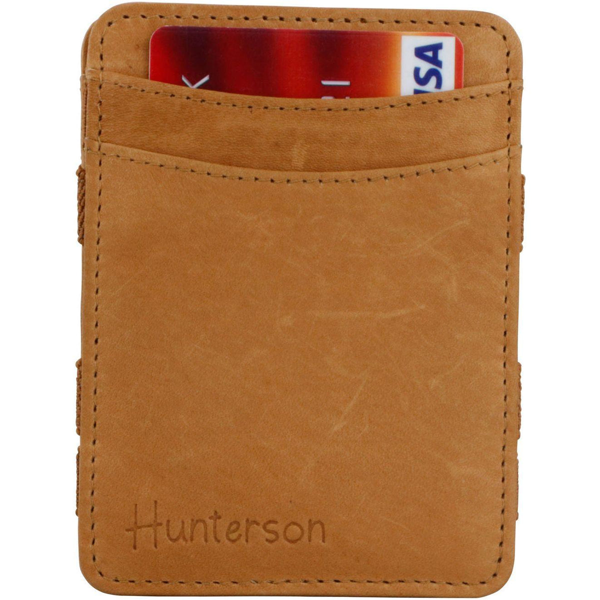 Magic Coin Wallet RFID - Hunterson - Cognac - Tech Wallet