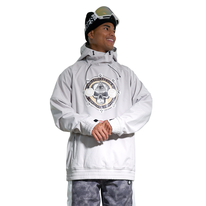 Skyrockeph Skull Shred Hoodie - Phieres - Light Grey - Shred Hoodie