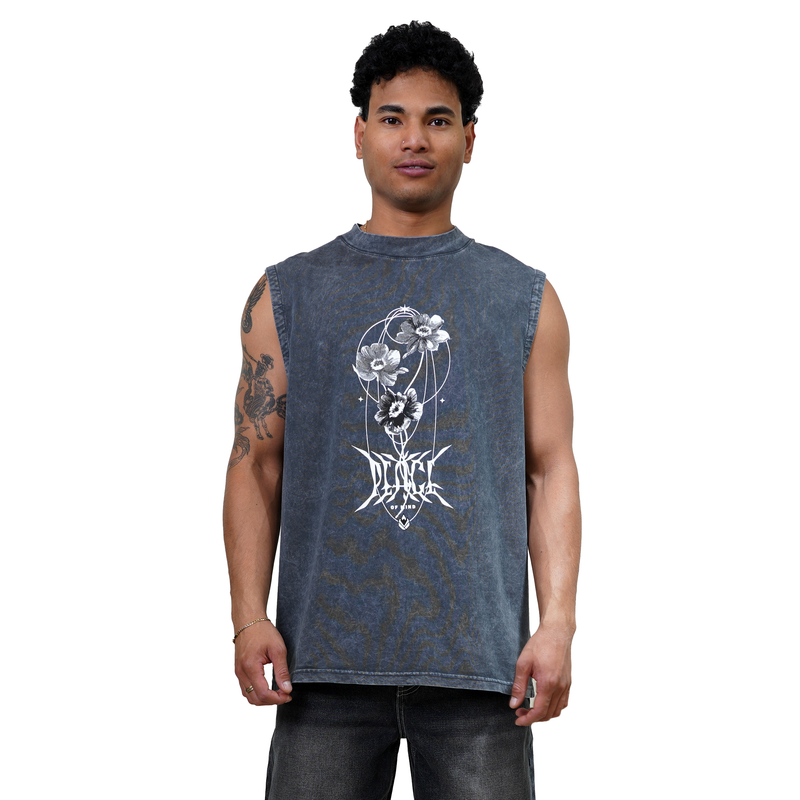 Peaceoph - Phieres - Black Washed - Tank Top