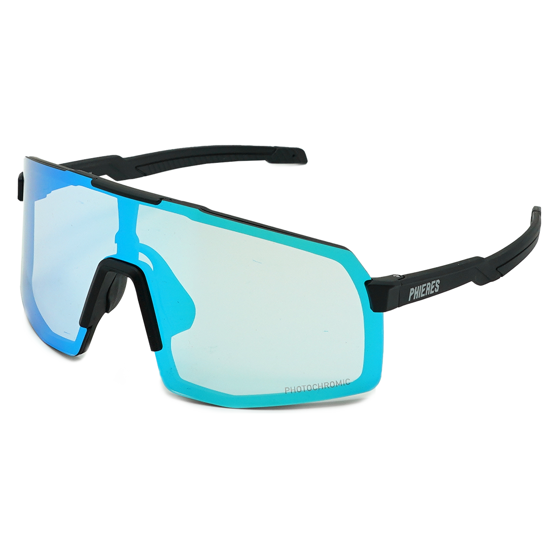 Tawonph Shield - Phieres - Black/Blue Photochromic - Sportbrille